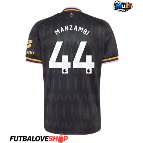 Dres Aston Villa Johan Manzambi #44 Preč 2026-27 Krátky Rukáv